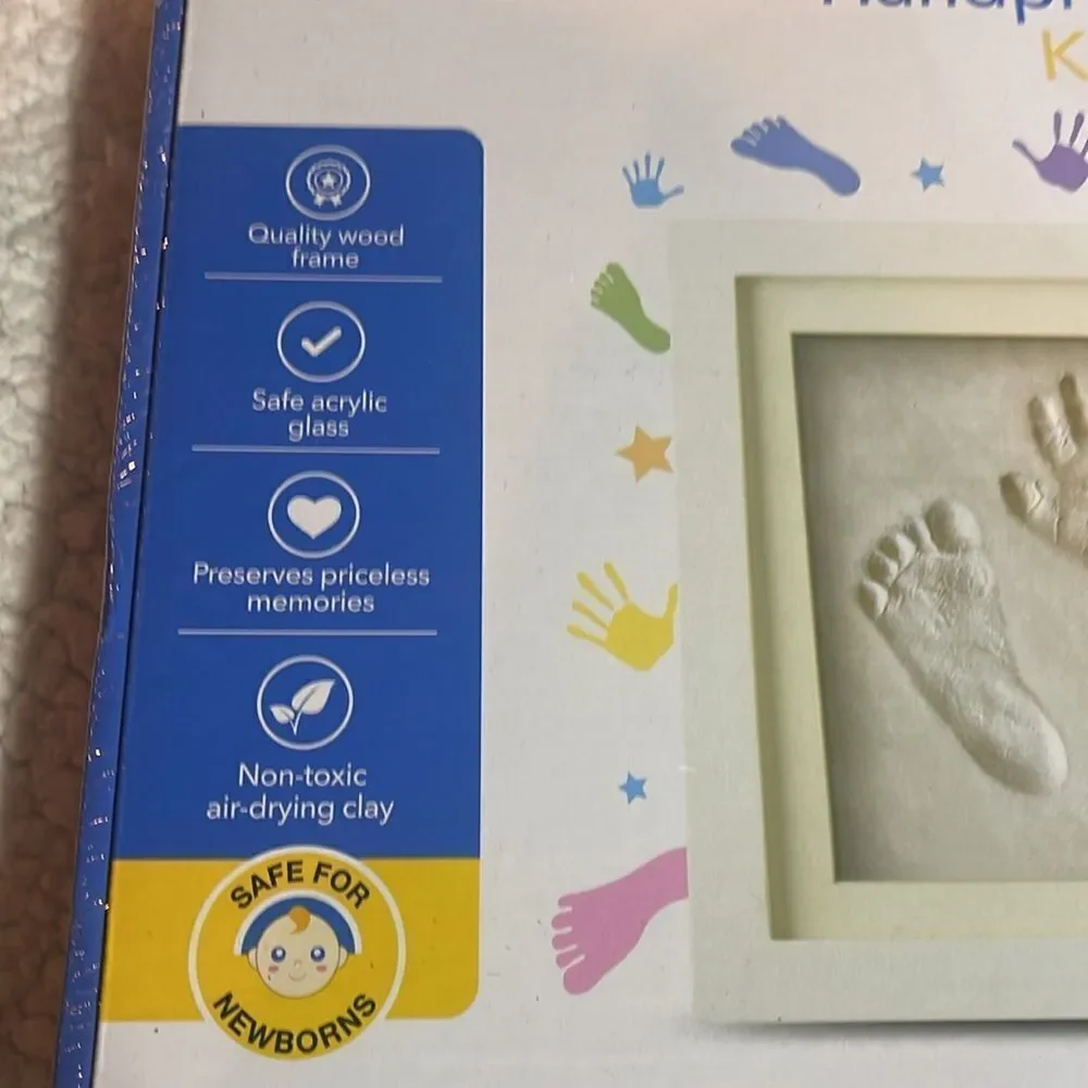 NEW Bubzi Co baby clay, handprint, and footprint keepsake